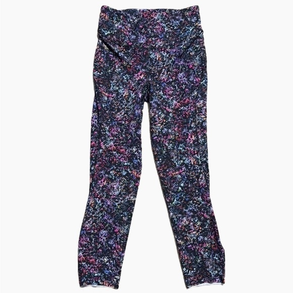 Lululemon Base Pace High-Rise Crop 23" Floral Spray Multi Women's Size 4 Legging - Picture 1 of 10